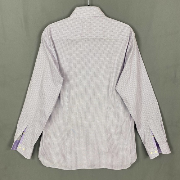 Ted Baker Dress Shirt Purple Button Up Long Sleeve - Picture 6 of 11